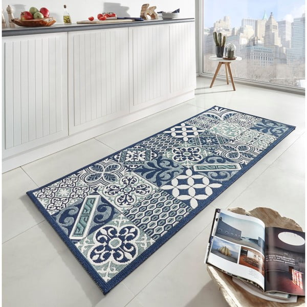 Niebieski chodnik Zala Living Soho Accent, 80x200 cm-image-1