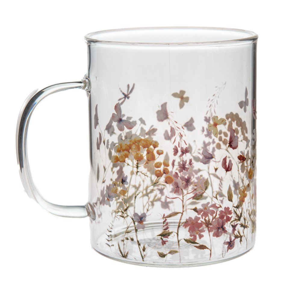 Szklany kubek 410 ml Flowers – Dakls