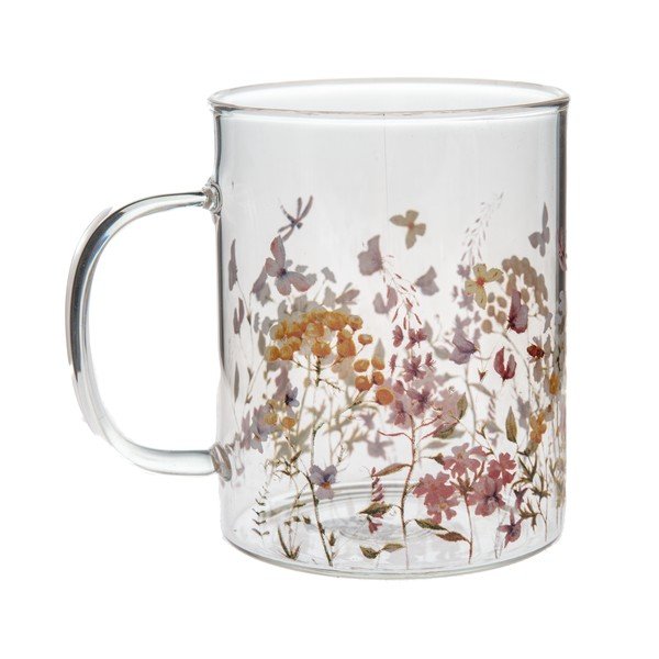 Szklany kubek 410 ml Flowers – Dakls