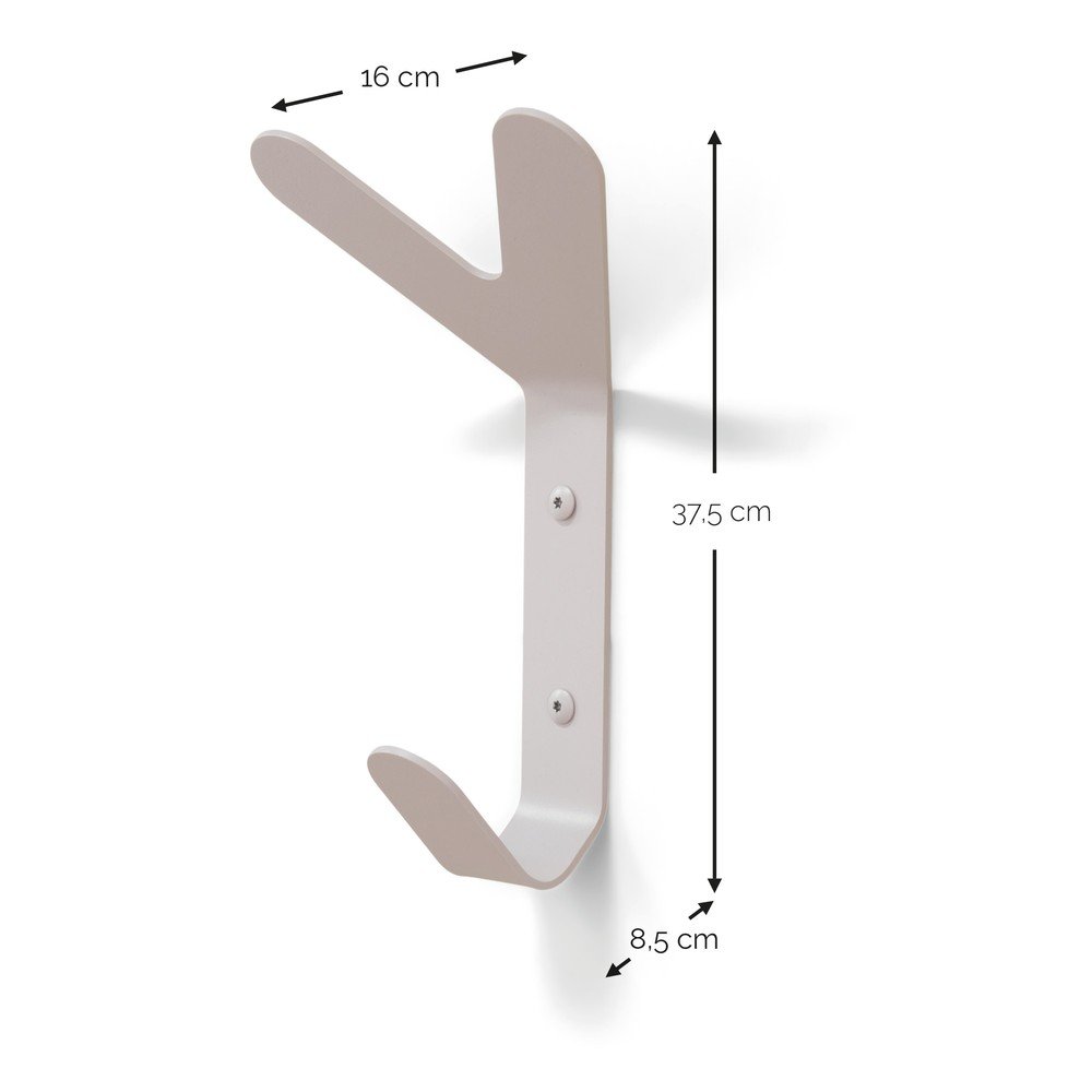 Szarobrązowy ścienny stalowy haczyk Frondo – Spinder Design (zdjęcie 5)
