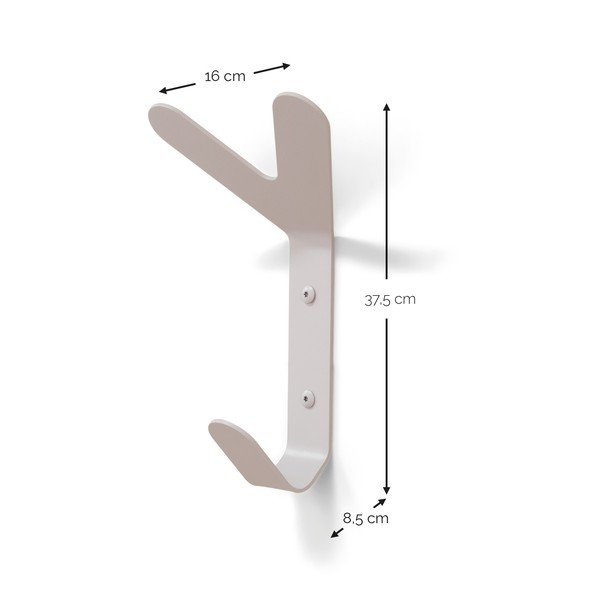 Szarobrązowy ścienny stalowy haczyk Frondo – Spinder Design-image-4
