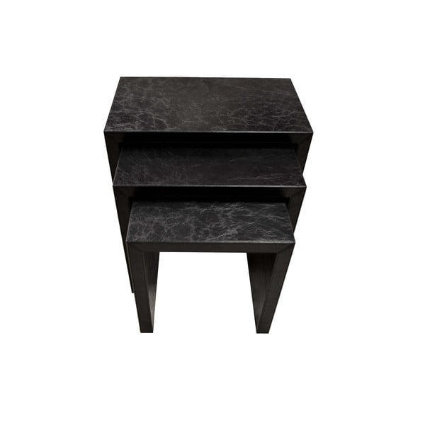 Stoliki obite skórą wegańską Nesting Table-image-1