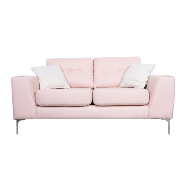 Dwuosobowa sofa Ebony, różowa