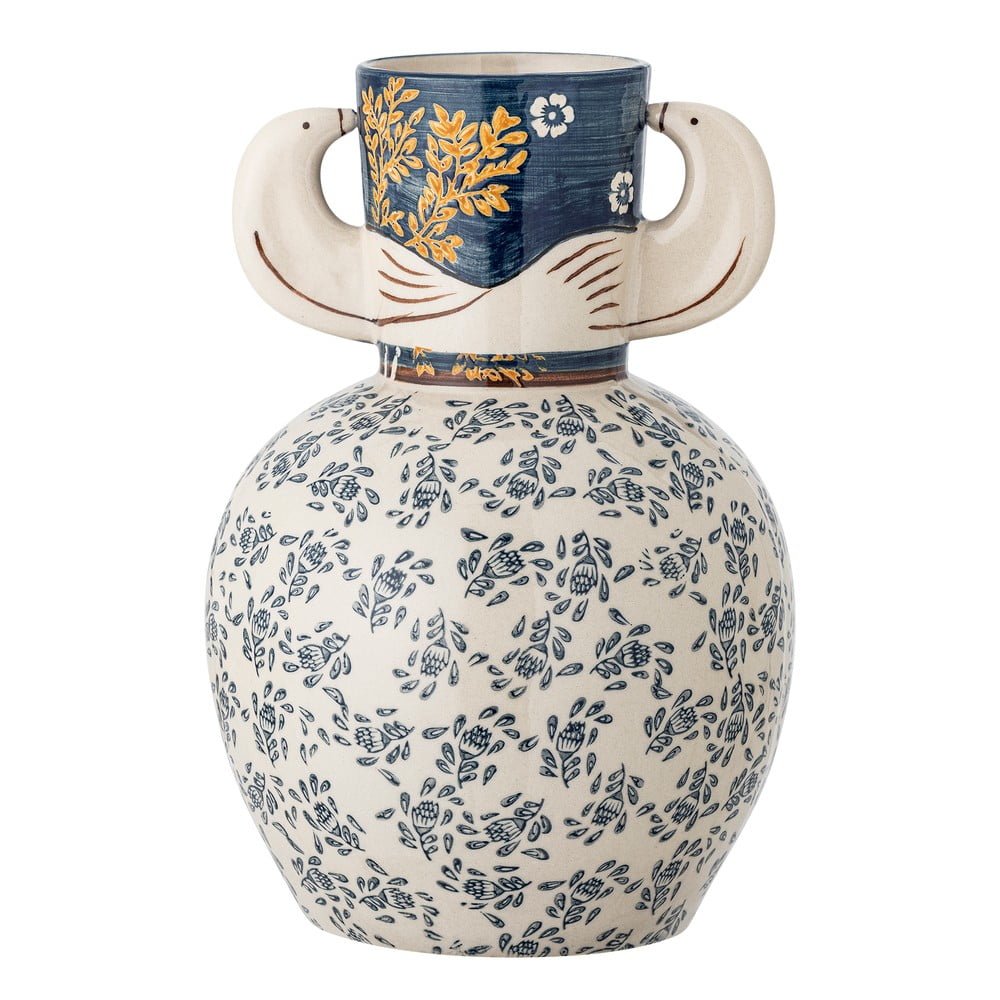 Kamionkowy ręcznie malowany wazon (wysokość 23,5 cm) Hezha – Bloomingville (zdjęcie 4)