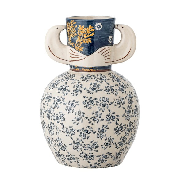 Kamionkowy ręcznie malowany wazon (wysokość 23,5 cm) Hezha – Bloomingville-image-3