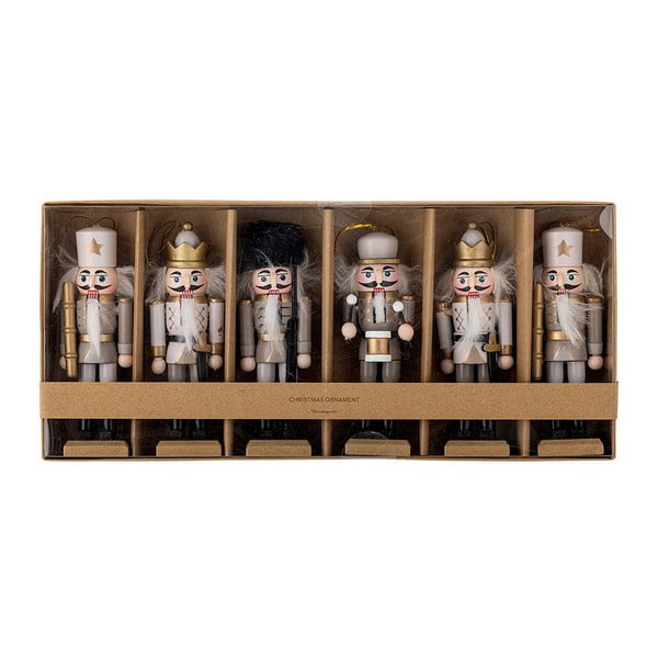 Drewniane ozdoby świąteczne zestaw 6 szt. 13 cm Nikita – Bloomingville-image-2