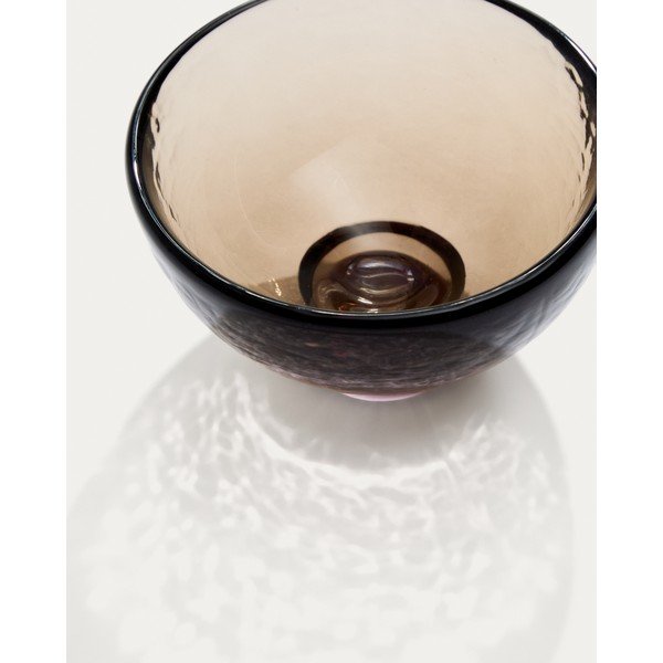 Brązowa szklana miska Sileia – Kave Home-image-1