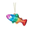 Szklana ozdoba świąteczna wykonana ręcznie 7 cm Rainbow Trout – Sass & Belle