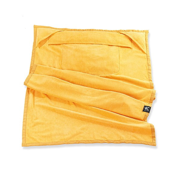Ręcznik plażowy Kami Moe 90x180 cm, żółty