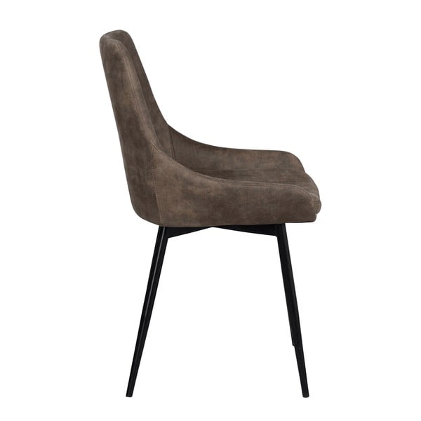 Brązowe krzesła zestaw 2 szt. Sierra – Rowico-image-3