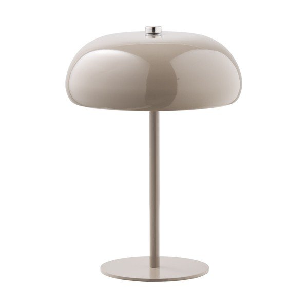 Szarobrązowa metalowa lampa stołowa LED (wysokość 23 cm) Margate – House Nordic
