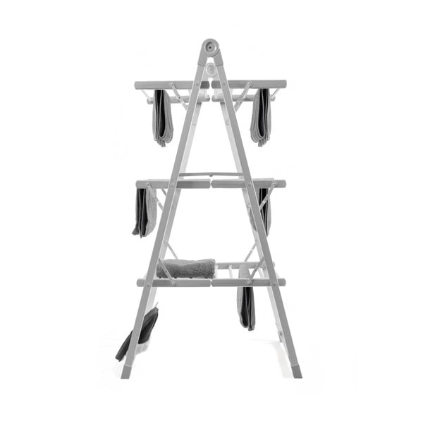 Szara składana elektryczna suszarka do bielizny InnovaGoods Clothes Airer-image-2