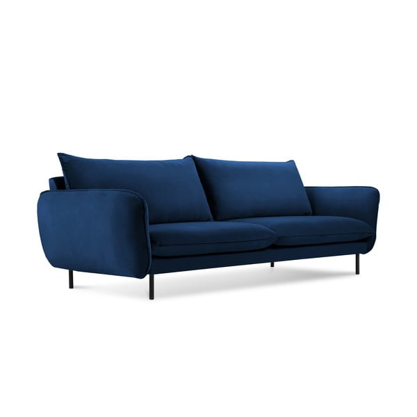 Niebieska aksamitna sofa 200 cm Vienna – Cosmopolitan Design
