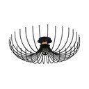Czarna lampa sufitowa z metalowym kloszem ø 56 cm Aspendos – Opviq lights