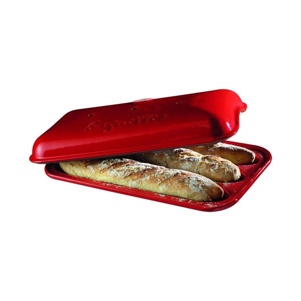 Czerwona forma do pieczenia bagietek Emile Henry