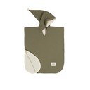 Muślinowe poncho dziecięce w kolorze khaki rozmiar M – Malomi Kids