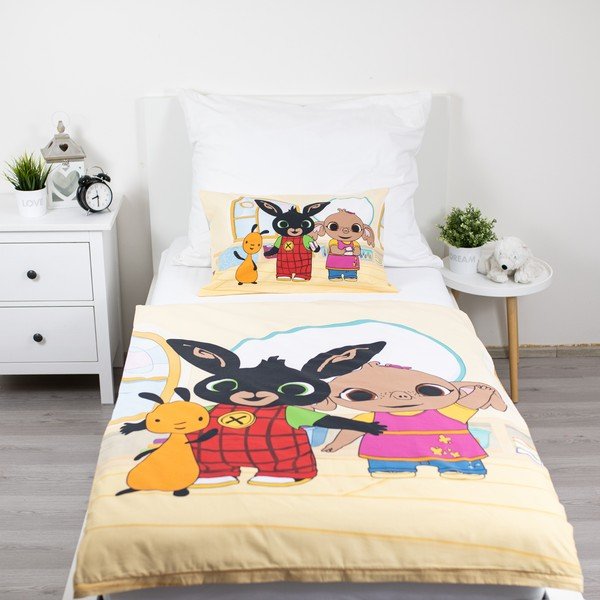 Bawełniana pościel dziecięca do łóżeczka 100x135 cm Králíček Bing Playroom – Jerry Fabrics-image-1