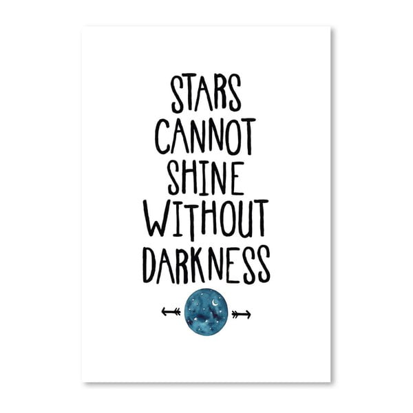 Plakat Americanflat Stars & Darkness, 42x30 cm