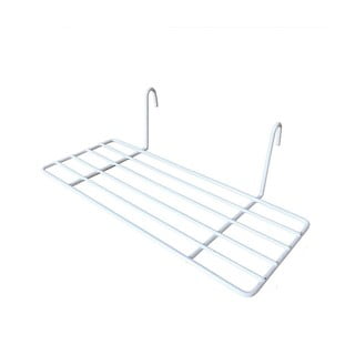 Biała dodatkowa półka do przymocowania na kratce Reminder, dł. 24 cm