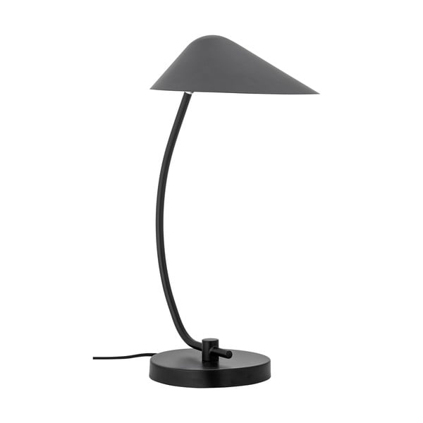 Czarna lampa stołowa z metalowym kloszem (wysokość 50 cm) Nisella – Bloomingville
