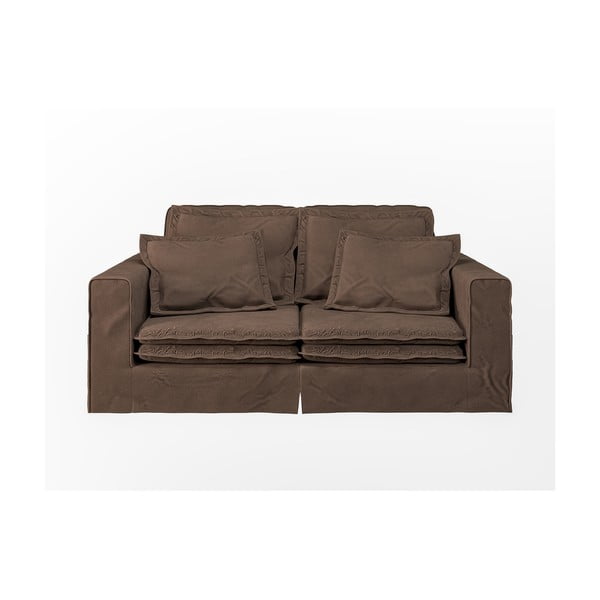 Ciemnobrązowa sofa 196 cm Nora – Ropez