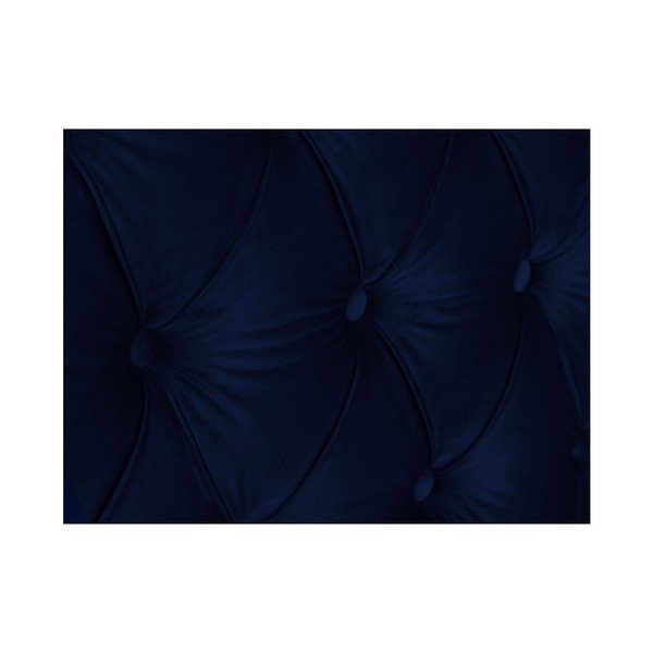 Ciemnoniebieski zagłówek łóżka Mazzini Sofas Daisy, 180x120 cm-image-4
