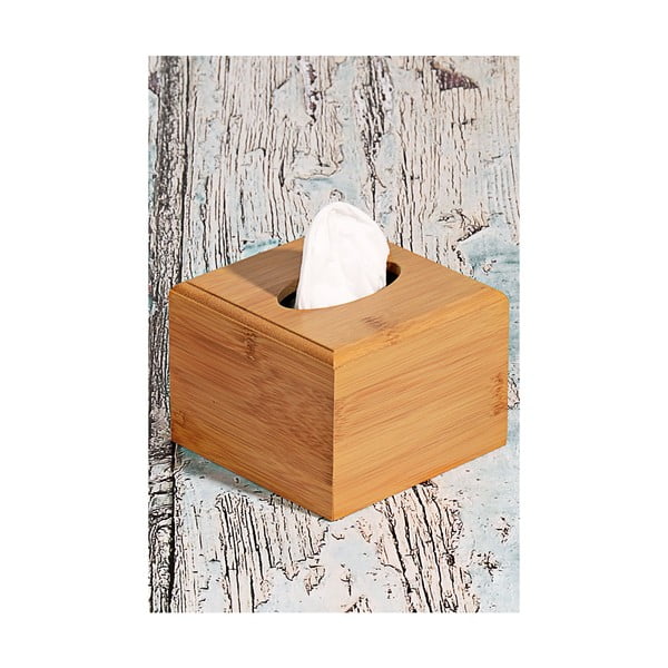 Bambusowe pudełko na chusteczki Napkin, 11,5x11,5 cm