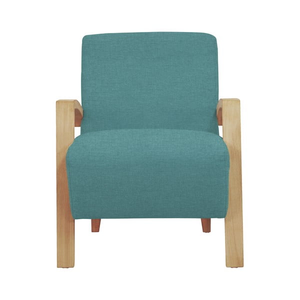 Jasnoniebieski fotel z jasnymi nogami Windsor & Co Sofas Luna-image-2