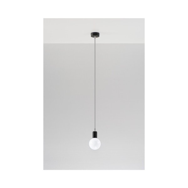 Szara lampa wisząca Sollux Bombilla-image-1