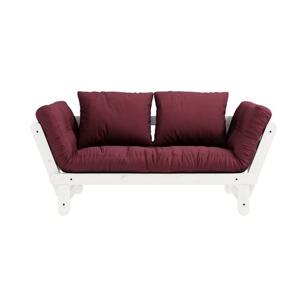 Sofa rozkładana Karup Design Beat White/Bordeaux