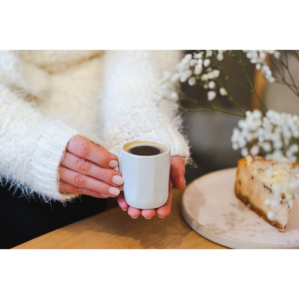 Białe kamionkowe kubki na espresso zestaw 2 szt. 80 ml Fuori – Vialli Design-image-4