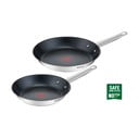 Patelnie ze stali nierdzewnej 2 szt. Cook Eat – Tefal