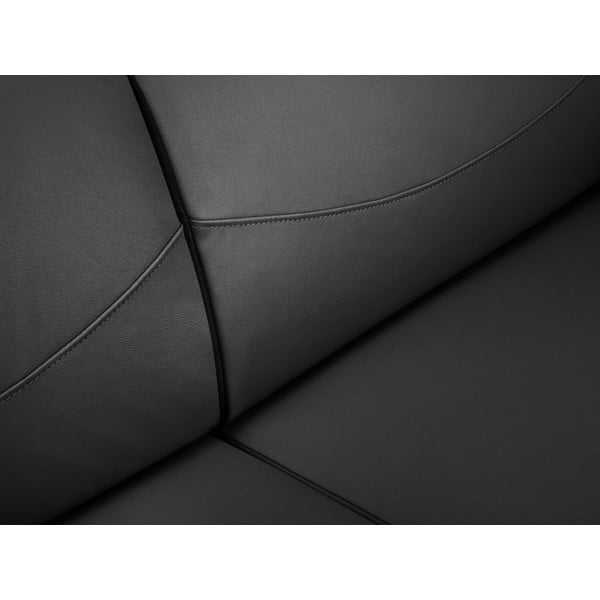 Ciemnoszara skórzana sofa Windsor & Co Sofas Neso, 175x90 cm-image-1