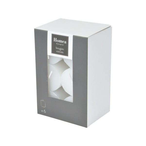 Świece zestaw 6 szt. czas palenia 6 h – Homéa-image-1