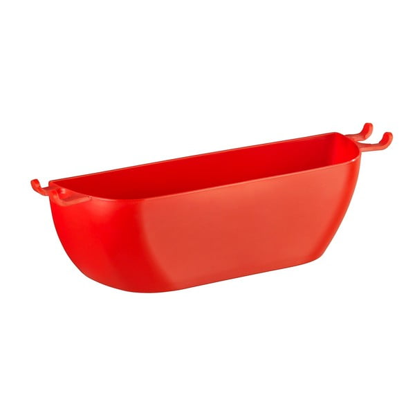 Czerwony koszyk ścienny Wenko Turbo-Loc Brasil Red