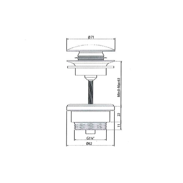 Korek do umywalki – Sapho-image-2