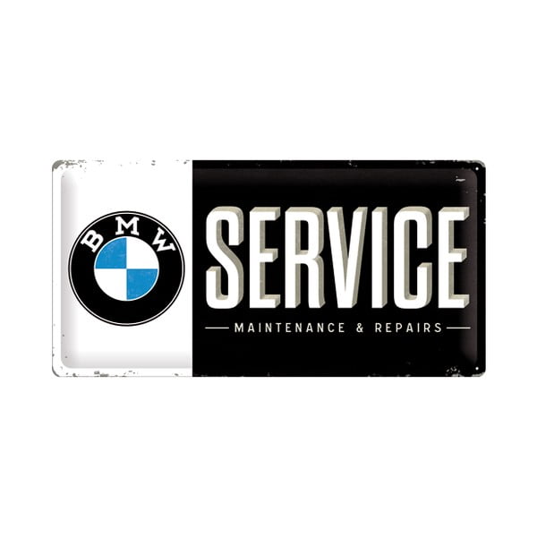Blaszana tabliczka BMW Service, 25x50 cm