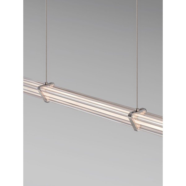 Metalowa lampa wisząca LED ze ściemniaczem w kolorze matowej czerni/w kolorze matowego srebra z kloszem ze szkła akrylowego Pheme – Nova Luce-image-2