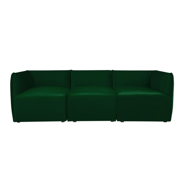 Zielona modułowa sofa 3-osobowa Norrsken Ebbe