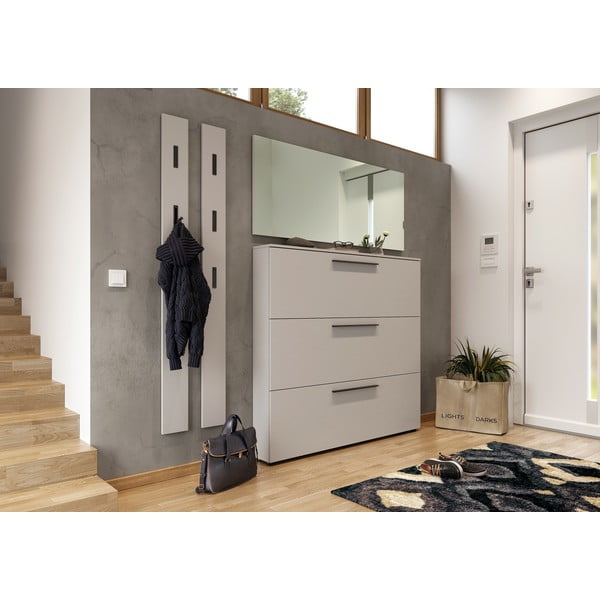 Szarobeżowa szafka na buty Utah – Germania-image-3