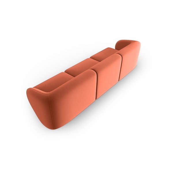 Różowa aksamitna sofa 266 cm Paolo – Milo Casa-image-3