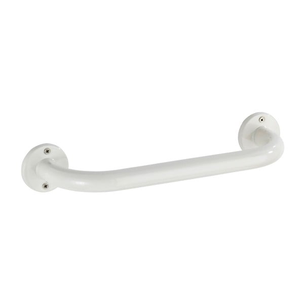 Biały uchwyt ścienny do łazienki Wenko Basic, 30 cm