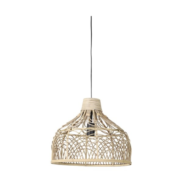 Lampa sufitowa z rattanowym kloszem ø 42 cm Pocita – Light & Living