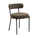 Brązowe tapicerowane krzesło Badalona – House Nordic