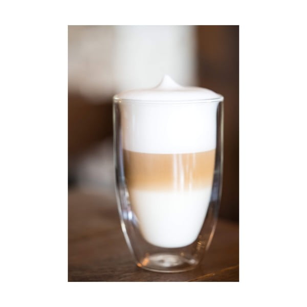 Szklane kubki do latte z podwójną ścianką zestaw 6 szt. 350 ml – Vialli Design-image-2