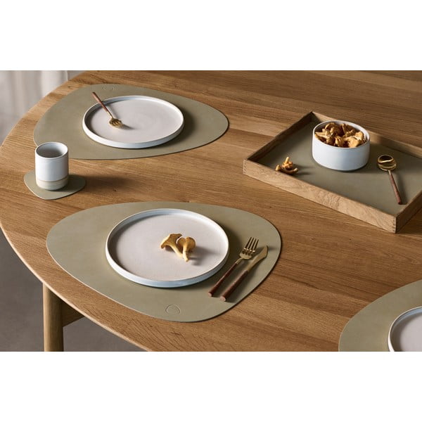 Mata stołowa ze skóry ekologicznej 37x44 cm Curve L Nupo – LIND DNA-image-1