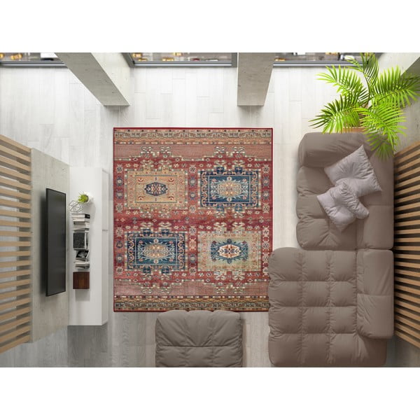 Czerwony dywan z wiskozy Universal Ornament, 120x170 cm-image-1