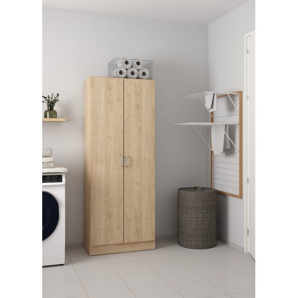 Szafa w dekorze dębu w naturalnym kolorze 70x181x36 cm Focus – Tvilum-image-1