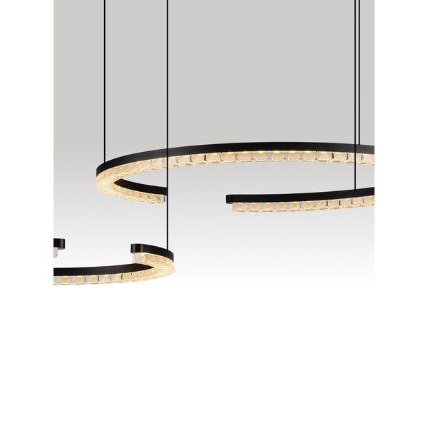 Aluminiowa lampa wisząca LED ze ściemniaczem w kolorze matowej czerni Greamy – Nova Luce-image-2