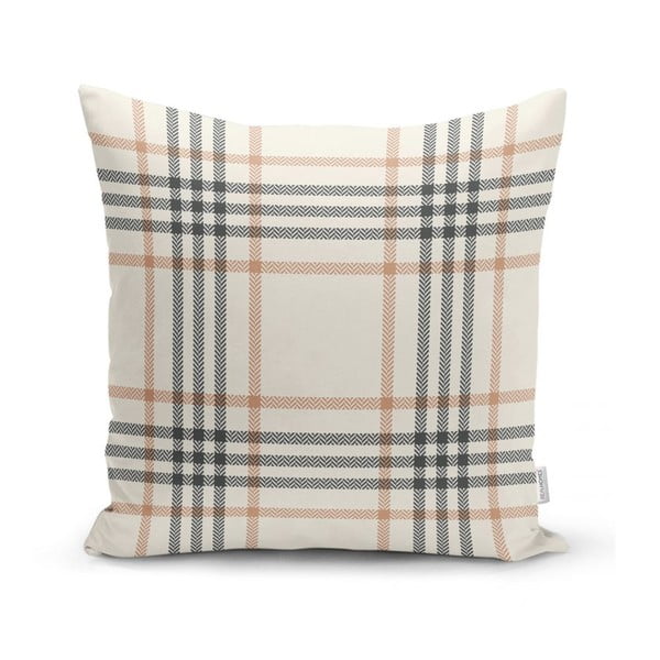Kremowa dekoracyjna poszewka na poduszkę Minimalist Cushion Covers Flannel, 45x45 cm